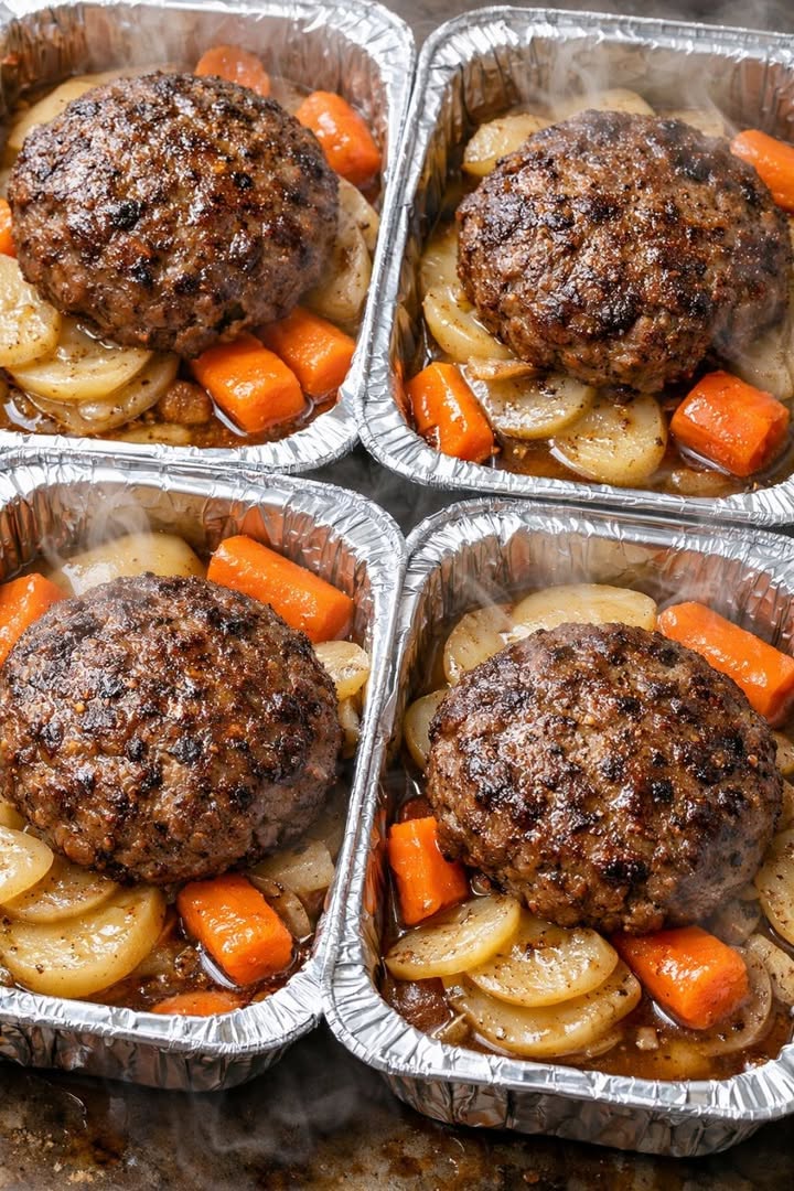 My dad showed me how to make these packaged meals when money was tight. Just 4 ingredients for a perfectly tender, individual