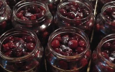 Baked cherries, harvested for the winter, an easy option, we’re really good at it, recipe is in the comments