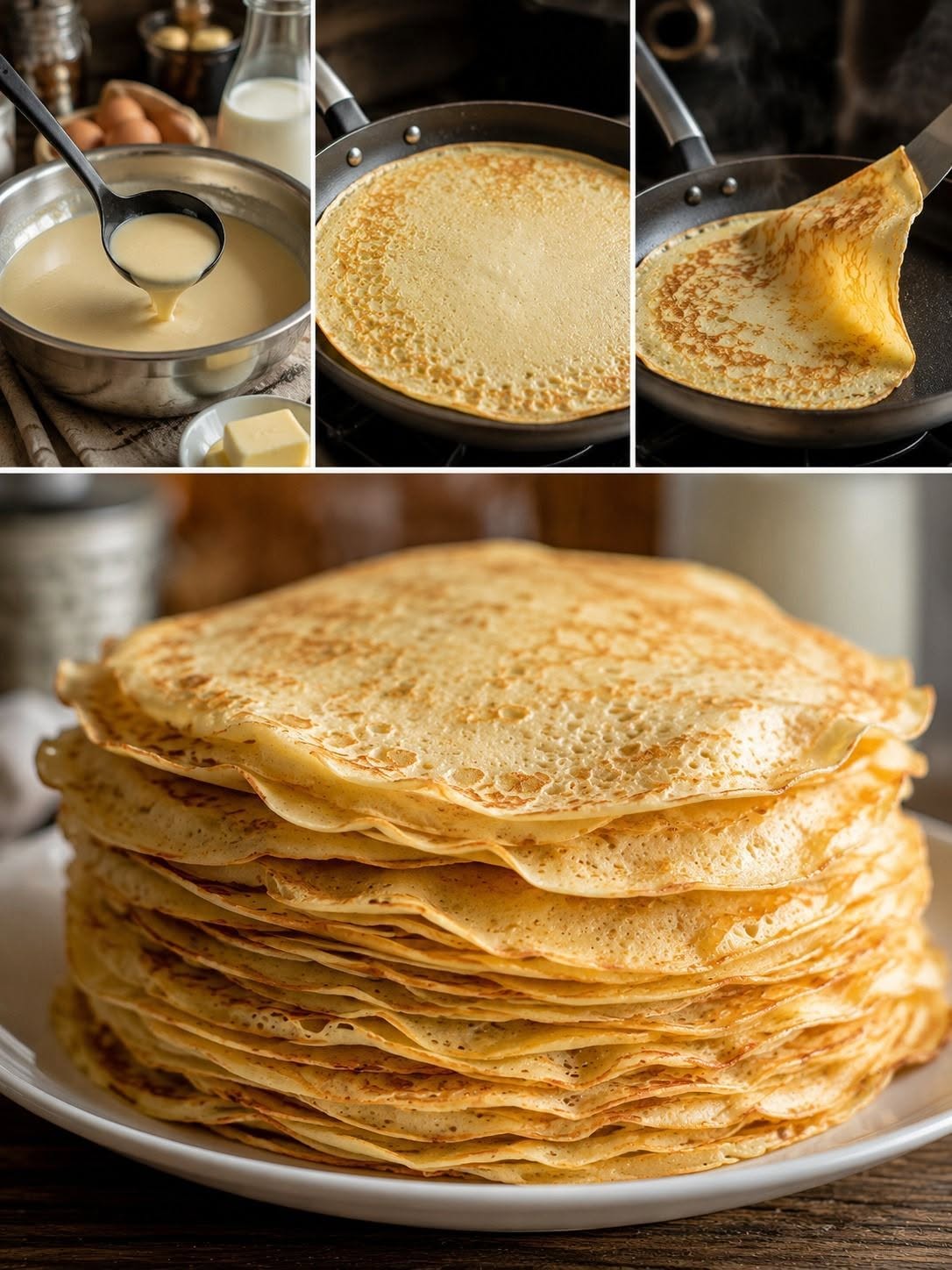 The authentic crepe recipe
